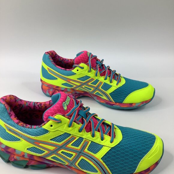 Asics Gel-Frantic 7 Women's Size 11 Running Shoes Neon Multicolor T3A6Q - Picture 7 of 13